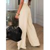 imageBTFBM Wide Leg Pants Woman Spring 2026 Pockets Loose Flowy Trousers Lounge Palazzo Pant Beach Vacation ClothesBeige