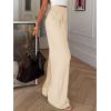 imageBTFBM Wide Leg Pants Woman Spring 2026 Pockets Loose Flowy Trousers Lounge Palazzo Pant Beach Vacation ClothesBeige