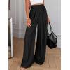 imageBTFBM Wide Leg Pants Woman Spring 2026 Pockets Loose Flowy Trousers Lounge Palazzo Pant Beach Vacation ClothesBlack