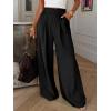 imageBTFBM Wide Leg Pants Woman Spring 2026 Pockets Loose Flowy Trousers Lounge Palazzo Pant Beach Vacation ClothesBlack