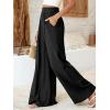 imageBTFBM Wide Leg Pants Woman Spring 2026 Pockets Loose Flowy Trousers Lounge Palazzo Pant Beach Vacation ClothesBlack