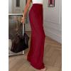 imageBTFBM Wide Leg Pants Woman Spring 2026 Pockets Loose Flowy Trousers Lounge Palazzo Pant Beach Vacation ClothesBurgundy