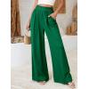 imageBTFBM Wide Leg Pants Woman Spring 2026 Pockets Loose Flowy Trousers Lounge Palazzo Pant Beach Vacation ClothesGreen