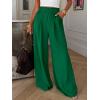 imageBTFBM Wide Leg Pants Woman Spring 2026 Pockets Loose Flowy Trousers Lounge Palazzo Pant Beach Vacation ClothesGreen