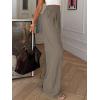 imageBTFBM Wide Leg Pants Woman Spring 2026 Pockets Loose Flowy Trousers Lounge Palazzo Pant Beach Vacation ClothesGrey Brown
