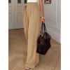 imageBTFBM Wide Leg Pants Woman Spring 2026 Pockets Loose Flowy Trousers Lounge Palazzo Pant Beach Vacation ClothesKhaki