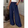 imageBTFBM Wide Leg Pants Woman Spring 2026 Pockets Loose Flowy Trousers Lounge Palazzo Pant Beach Vacation ClothesNavy