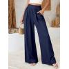 imageBTFBM Wide Leg Pants Woman Spring 2026 Pockets Loose Flowy Trousers Lounge Palazzo Pant Beach Vacation ClothesNavy