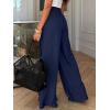 imageBTFBM Wide Leg Pants Woman Spring 2026 Pockets Loose Flowy Trousers Lounge Palazzo Pant Beach Vacation ClothesNavy