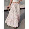 imageBTFBM Womens Boho Maxi Skirt 2026 Summer Floral High Waisted Flowy Tiered Long Spring Beach Vacation Skirts PocketsFloral White Purple