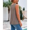 imageBTFBM Womens Sleeveless Sweater Vest 2026 Summer Crew Neck Ribbed Knit Lightweight Pullover Casual Loose Fit Tank TopsApricot Khaki