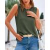 imageBTFBM Womens Sleeveless Sweater Vest 2026 Summer Crew Neck Ribbed Knit Lightweight Pullover Casual Loose Fit Tank TopsArmy Green