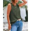 imageBTFBM Womens Sleeveless Sweater Vest 2026 Summer Crew Neck Ribbed Knit Lightweight Pullover Casual Loose Fit Tank TopsArmy Green