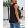 imageBTFBM Womens Sleeveless Sweater Vest 2026 Summer Crew Neck Ribbed Knit Lightweight Pullover Casual Loose Fit Tank TopsBlack