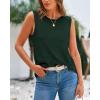 imageBTFBM Womens Sleeveless Sweater Vest 2026 Summer Crew Neck Ribbed Knit Lightweight Pullover Casual Loose Fit Tank TopsDark Green
