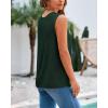 imageBTFBM Womens Sleeveless Sweater Vest 2026 Summer Crew Neck Ribbed Knit Lightweight Pullover Casual Loose Fit Tank TopsDark Green