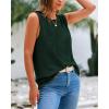 imageBTFBM Womens Sleeveless Sweater Vest 2026 Summer Crew Neck Ribbed Knit Lightweight Pullover Casual Loose Fit Tank TopsDark Green