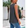 imageBTFBM Womens Sleeveless Sweater Vest 2026 Summer Crew Neck Ribbed Knit Lightweight Pullover Casual Loose Fit Tank TopsDark Grey