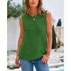 imageBTFBM Womens Sleeveless Sweater Vest 2026 Summer Crew Neck Ribbed Knit Lightweight Pullover Casual Loose Fit Tank TopsGreen