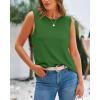imageBTFBM Womens Sleeveless Sweater Vest 2026 Summer Crew Neck Ribbed Knit Lightweight Pullover Casual Loose Fit Tank TopsGreen