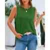 imageBTFBM Womens Sleeveless Sweater Vest 2026 Summer Crew Neck Ribbed Knit Lightweight Pullover Casual Loose Fit Tank TopsGreen