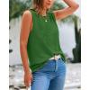 imageBTFBM Womens Sleeveless Sweater Vest 2026 Summer Crew Neck Ribbed Knit Lightweight Pullover Casual Loose Fit Tank TopsGreen