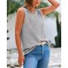 imageBTFBM Womens Sleeveless Sweater Vest 2026 Summer Crew Neck Ribbed Knit Lightweight Pullover Casual Loose Fit Tank TopsGrey