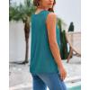 imageBTFBM Womens Sleeveless Sweater Vest 2026 Summer Crew Neck Ribbed Knit Lightweight Pullover Casual Loose Fit Tank TopsLake Blue