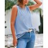 imageBTFBM Womens Sleeveless Sweater Vest 2026 Summer Crew Neck Ribbed Knit Lightweight Pullover Casual Loose Fit Tank TopsLight Blue