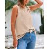 imageBTFBM Womens Sleeveless Sweater Vest 2026 Summer Crew Neck Ribbed Knit Lightweight Pullover Casual Loose Fit Tank TopsLight Khaki