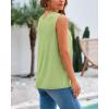 imageBTFBM Womens Sleeveless Sweater Vest 2026 Summer Crew Neck Ribbed Knit Lightweight Pullover Casual Loose Fit Tank TopsMint Green