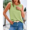 imageBTFBM Womens Sleeveless Sweater Vest 2026 Summer Crew Neck Ribbed Knit Lightweight Pullover Casual Loose Fit Tank TopsMint Green