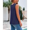 imageBTFBM Womens Sleeveless Sweater Vest 2026 Summer Crew Neck Ribbed Knit Lightweight Pullover Casual Loose Fit Tank TopsNavy