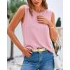 imageBTFBM Womens Sleeveless Sweater Vest 2026 Summer Crew Neck Ribbed Knit Lightweight Pullover Casual Loose Fit Tank TopsPink