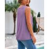 imageBTFBM Womens Sleeveless Sweater Vest 2026 Summer Crew Neck Ribbed Knit Lightweight Pullover Casual Loose Fit Tank TopsPurple