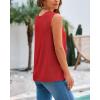 imageBTFBM Womens Sleeveless Sweater Vest 2026 Summer Crew Neck Ribbed Knit Lightweight Pullover Casual Loose Fit Tank TopsRed