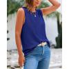 imageBTFBM Womens Sleeveless Sweater Vest 2026 Summer Crew Neck Ribbed Knit Lightweight Pullover Casual Loose Fit Tank TopsRoyal Blue
