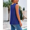 imageBTFBM Womens Sleeveless Sweater Vest 2026 Summer Crew Neck Ribbed Knit Lightweight Pullover Casual Loose Fit Tank TopsRoyal Blue