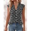 imageBTFBM Womens Summer Tops Dressy Casual 2026 Floral Eyelet Sleeveless Button Down Shirts Boho Beach Vacation OutfitsBlack