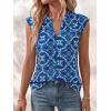 imageBTFBM Womens Summer Tops Dressy Casual 2026 Floral Eyelet Sleeveless Button Down Shirts Boho Beach Vacation OutfitsBlue
