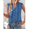 imageBTFBM Womens Summer Tops Dressy Casual 2026 Floral Eyelet Sleeveless Button Down Shirts Boho Beach Vacation OutfitsBlue