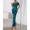 imageBTFBM Cocktail Dresses for Women 2026 Elegant Classy Off Shoulder Bodycon Mesh Slit Floral Maxi Spring Summer DressFloral Green