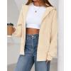 imageBTFBM Hoodies for Women Zip Up jacket Drawstring Spring Fashion 2026 Trendy Long Sleeve Sweatshirt Clothing OutfitsBeige