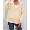 imageBTFBM Hoodies for Women Zip Up jacket Drawstring Spring Fashion 2026 Trendy Long Sleeve Sweatshirt Clothing OutfitsBeige