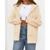 imageBTFBM Hoodies for Women Zip Up jacket Drawstring Spring Fashion 2026 Trendy Long Sleeve Sweatshirt Clothing OutfitsBeige