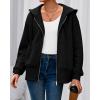 imageBTFBM Hoodies for Women Zip Up jacket Drawstring Spring Fashion 2026 Trendy Long Sleeve Sweatshirt Clothing OutfitsBlack