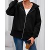 imageBTFBM Hoodies for Women Zip Up jacket Drawstring Spring Fashion 2026 Trendy Long Sleeve Sweatshirt Clothing OutfitsBlack
