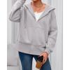 imageBTFBM Hoodies for Women Zip Up jacket Drawstring Spring Fashion 2026 Trendy Long Sleeve Sweatshirt Clothing OutfitsGrey