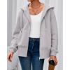 imageBTFBM Hoodies for Women Zip Up jacket Drawstring Spring Fashion 2026 Trendy Long Sleeve Sweatshirt Clothing OutfitsGrey