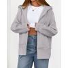 imageBTFBM Hoodies for Women Zip Up jacket Drawstring Spring Fashion 2026 Trendy Long Sleeve Sweatshirt Clothing OutfitsGrey